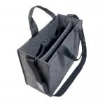 SIGEL Desk-Sharing Bag M - synthetic felt - dark grey - 36 x 28 cm BA410