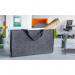 SIGEL BA411 Desk-Sharing Bag Classic L - synthetic felt - dark grey - 50 x 28 x 15 cm BA411
