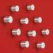 SIGEL BA701 SuperDym magnets - silver - cylinder - Holding force on magnetic glass boards: 3 sheets (A4, 80gm²) - Ø 10 mm - 1 x 1 x 1 cm - 10 piece - BA701