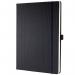 SIGEL CO110 Notebook Conceptum - approx. A4 - blank with ruled guide sheet - black - hardcover - 194 p. - PEFC-certified CO110
