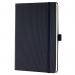 SIGEL Notebook Conceptum - blank with ruled guide sheet - approx. A5 - black - hardcover - 194 S. - PEFC-certified CO120