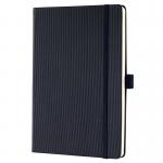 SIGEL Notebook Conceptum - blank with ruled guide sheet - approx. A5 - black - hardcover - 194 S. - PEFC-certified CO120