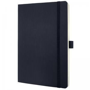 SIGEL Notebook Conceptum - squared - approx. A5 - black - softcover -