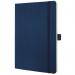 SIGEL CO327 Notebook Conceptum - approx. A5 - lined - dark blue - softcover - 194 p. - PEFC-certified CO327