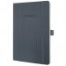 SIGEL Notebook Conceptum - lined - approx. A5 - grey - softcover - 194 S. - PEFC-certified CO329