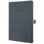 SIGEL Notebook Conceptum - lined - approx. A5 - grey - Softcover - 194 S. - PEFC-certified CO329