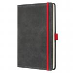 SIGEL Notebook Conceptum - design dark grey - lined - approx. A5 - grey - hardcover - 194 S. - PEFC-certified CO637