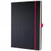 SIGEL Notebook Conceptum - Red Edition - lined - approx. A4 - black, red - hardcover - 194 S. - PEFC-certified CO661