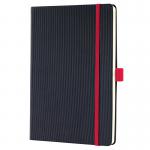 SIGEL Notebook Conceptum - Red Edition - lined - approx. A5 - black, red - hardcover - 194 S. - PEFC-certified CO663