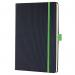 SIGEL Notebook Conceptum - anniversary edition - lined - approx. A5 - black, green - hardcover - 194 S. - PEFC-certified CO665