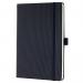 SIGEL Weekly planner Conceptum (GB) - undated - approx. A5 - black - hardcover - 2 pages = 1 week - 192 S. CO701