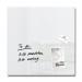 SIGEL GL111 Magnetic glass board Artverum - polished - super-white - 48 x 48 x 1,50 cm - polished corners - safety glass (ESG), steel - GS-approved GL111