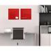 SIGEL Magnetic glass board Artverum - SGS-approved - 48 x 48 cm - red - safety glass GL114