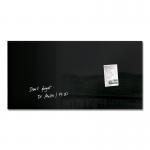 SIGEL Magnetic glass board Artverum - SGS-approved - 91 x 46 cm - black - safety glass GL145