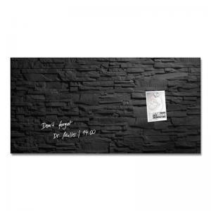 SIGEL Magnetic glass board Artverum - design Slate - 91 x 46 cm -