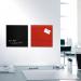 SIGEL Magnetic glass board Artverum - SGS-approved - 30 x 30 cm - black - safety glass GL157