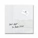SIGEL GL158 Magnetic glass board Artverum - polished - super-white - 30 x 30 x 1,50 cm - polished corners - safety glass (ESG), steel - GS-approved GL158