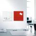 SIGEL Magnetic glass board Artverum - TUEV-approved - 30 x 30 cm - white - safety glass GL158