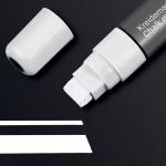 SIGEL GL171 Chalk marker 150 - wipeable - white - chisel tip 5-15 mm - 1 pcs. - for smooth glass surfaces, sealed surfaces GL171