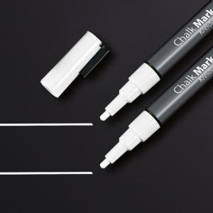 SIGEL GL178 Chalk markers 20 - wipeable - white - round nib 1-2 mm - 2