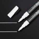 SIGEL GL178 Chalk markers 20 - wipeable - white - round nib 1-2 mm - 2 pcs. - for smooth glass surfaces, sealed surfaces GL178