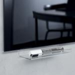 SIGEL GL199 Pen tray - crystal clear - 170 mm - acrylic - adhesive strips GL199
