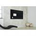 SIGEL GL210 Glass whiteboard Artverum - polished - black - 120 x 90 x 1,80 cm - polished corners - safety glass (ESG), steel - GS-approved GL210