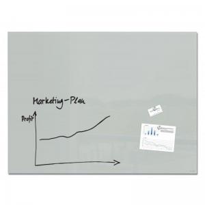 SIGEL Glass whiteboard Artverum - SGS-approved - 120 x 90 cm - grey -