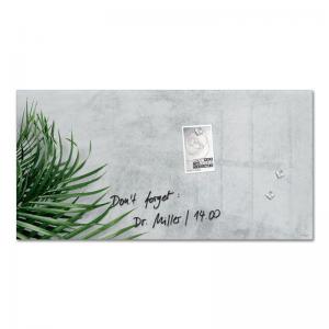 SIGEL Magnetic Glass Board Artverum - design Botanic - 91 x 46 cm -