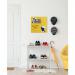 SIGEL Magnetic Glass Board Artverum - design Yellow Structure - 48 x 48 cm - yellow - safety glass - TUEV-approved GL293