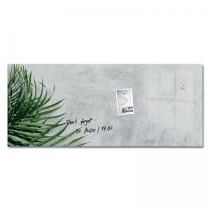 SIGEL Magnetic Glass Board Artverum - design Botanic - 130 x 55 cm -
