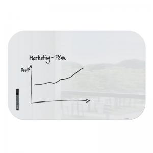 SIGEL Magnetic glass board Artverum rounded corners - 100 x 65 cm -