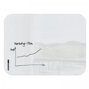 SIGEL Magnetic glass board Artverum rounded corners - 120 x 90 cm -