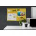 SIGEL Magnetic Glass Board Artverum - design Yellow Structure - 60 x 40 cm - yellow - safety glass - TUEV-approved GL393
