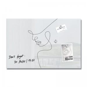 Sigel Magnetic Glass Board Artverum - Design Line Art - 60 X 40 Cm -