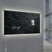 SIGEL Magnetic glass board Artverum - TUEV-approved - 91 x 46 cm - black - safety glass GL457