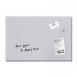 SIGEL Magnetic glass board Artverum - SGS-approved - 60 x 40 cm - light grey - safety glass GL516