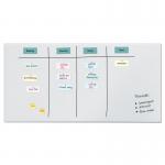 SIGEL Magnetic Glass Board Artverum - TUEV-approved - 200 x 100 cm - super-white - safety glass GL525