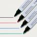 SIGEL GL711 Glass board markers - wipeable - black, blue, red, green - round nib 2-3 mm - 5 pcs. - for white magnetic glass boards, whiteboards, flipc GL711