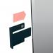 SIGEL GL803 Storage tray - anthracite - 16 x 5,4 cm - plastic - magnetic clip to attach - for glass boards GL803