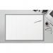 SIGEL HO260 Paper desk pad- squared - squared - whitegrey - approx. A2 - undated - pictorial product information - 30 sheets - FSC-certified HO260