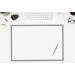 SIGEL HO260 Paper desk pad- squared - squared - whitegrey - approx. A2 - undated - pictorial product information - 30 sheets - FSC-certified HO260
