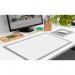 SIGEL HO260 Paper desk pad- squared - squared - whitegrey - approx. A2 - undated - pictorial product information - 30 sheets - FSC-certified HO260