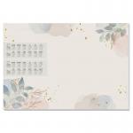 SIGEL Paper desk pad design ”Pastel Garden” - approx. A2 - calendar forr 2 years - 30 sheets HO304