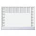 SIGEL Paper desk pad - Protect - transparent protective strip - 2 years - approx. A2 - 40 sheets HO366