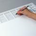 SIGEL Paper desk pad - Protect - transparent protective strip - 2 years - approx. A2 - 40 sheets HO366