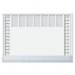 SIGEL Paper desk pad - Protect - transparent protective strip - 2 years - approx. A2 - 40 sheets HO366