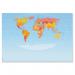 SIGEL Paper desk pad - World map - approx. A2 - 30 sheets HO560