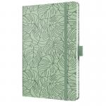 SIGEL Weekly planner Jolie 2025 - Green Monstera - approx. A5 - light green, black - hardcover - 2 pages = 1 week - 174 S. - FSC-certified J5353