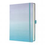 SIGEL Notebook Jolie - Gradient Sky - dotted (dot grid) - A5+ - blue, violet - hardcover - 200 S. - FSC-certified JB100